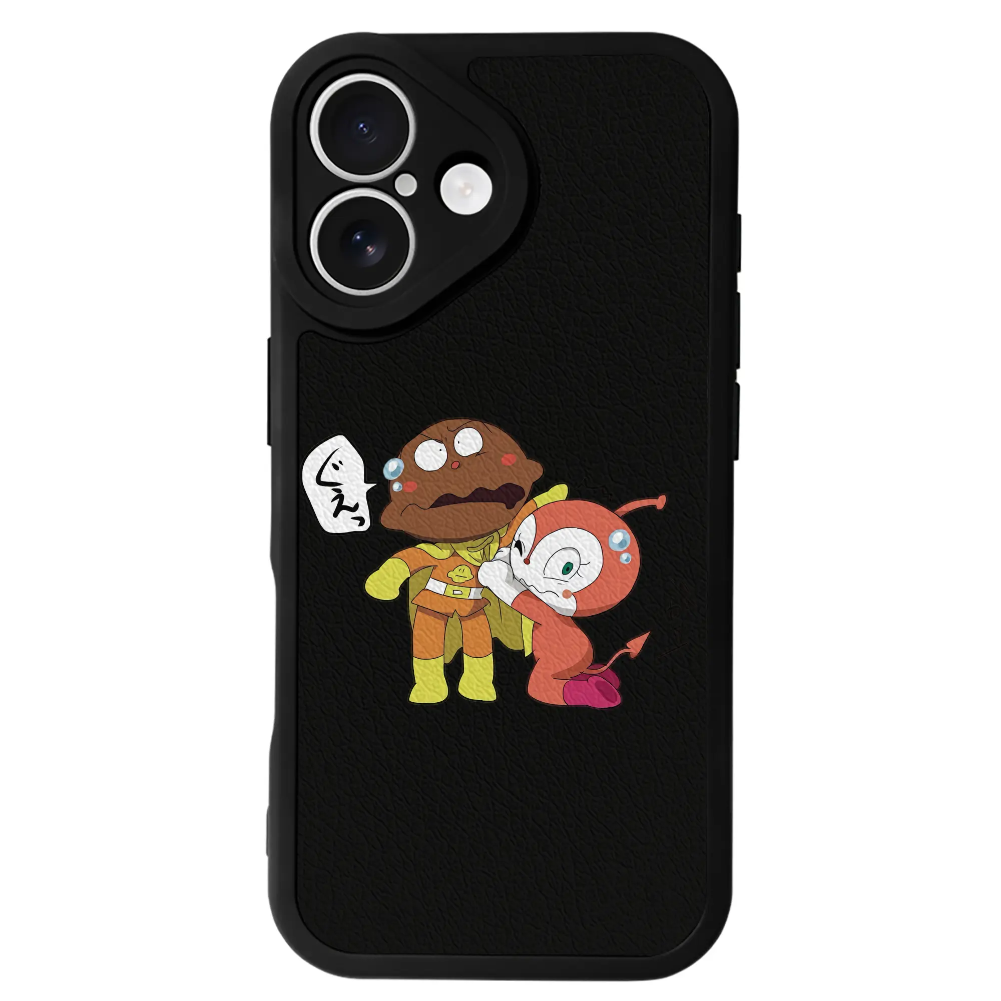 アンパンマン グッズ,カレーパンマン - IPhone 16シリーズ対応 ・ シリコンスマホケース ・ レザー調 ・ 高精度フィット ・ 耐衝撃 ・ ワイヤレス充電対応 ・ 精密カット